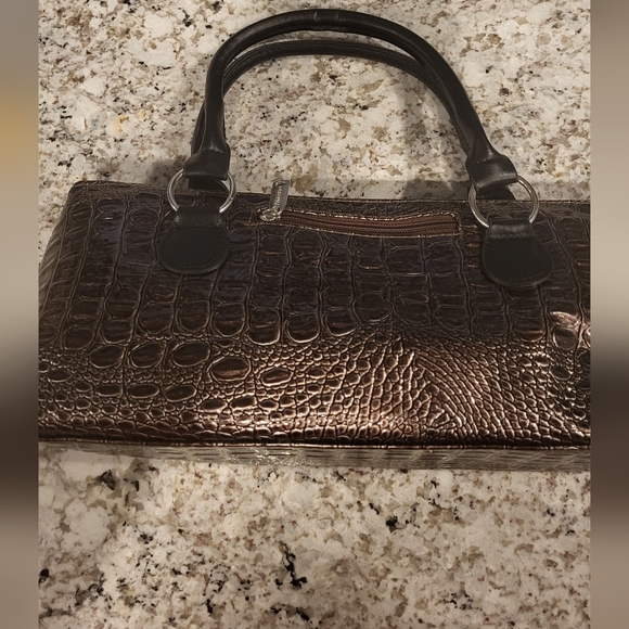 Insulated Wine Clutch With Opener. Concerts Or Picnics Brown Snakeskin Pattern - Picture 2 of 6